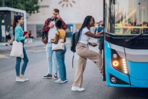 voyager en groupe en bus